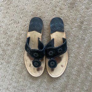 Jack Rogers Black Sandals - Size 8